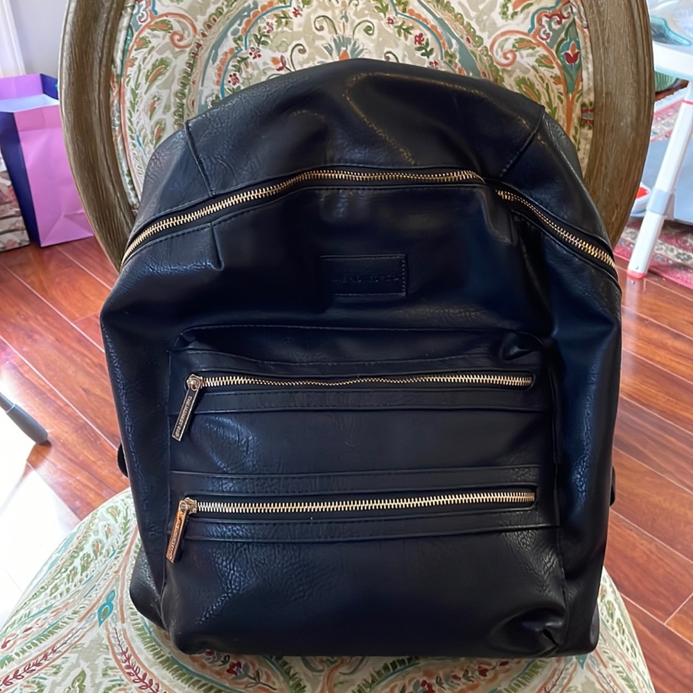Honest Company City Vegan Leather Backpack EUC